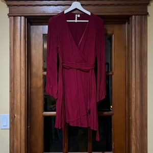 Miami Red Long Sleeve Dress - Size M